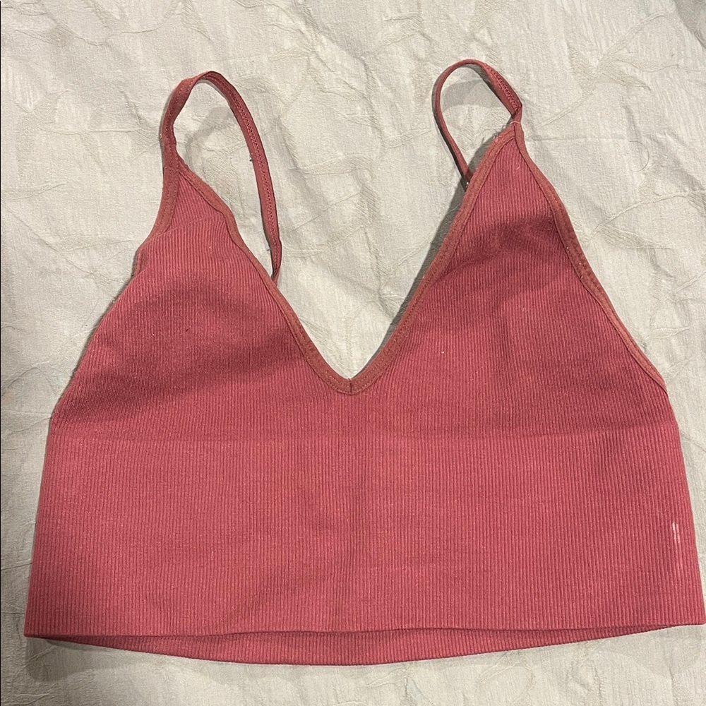 Magenta Cropped Tank Top